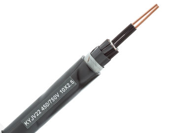 Обшитый тип ПВК пользы КИДЖВ22 гибкого кабеля системы управления изоляции СЛПЭ крытый
