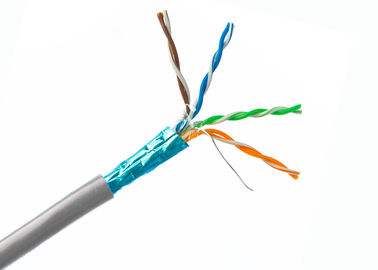 Кот. 4 пары кабеля кабеля ЛСЗХ сети ФТП 5е (низкого галоида дыма свободного) экранировали медный кабель Лан