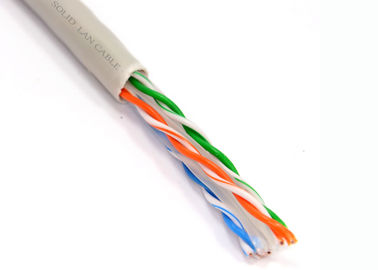Кабель сети кабеля Лан локальных сетей Кат6А УТП твердый обнаженный медный