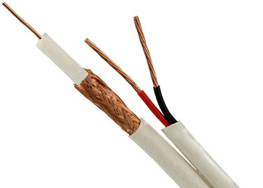 Крытый кабель ККТВ пользы РГ59 с 2 кабелем силы × 0,75 Ск.Мм сиамским
